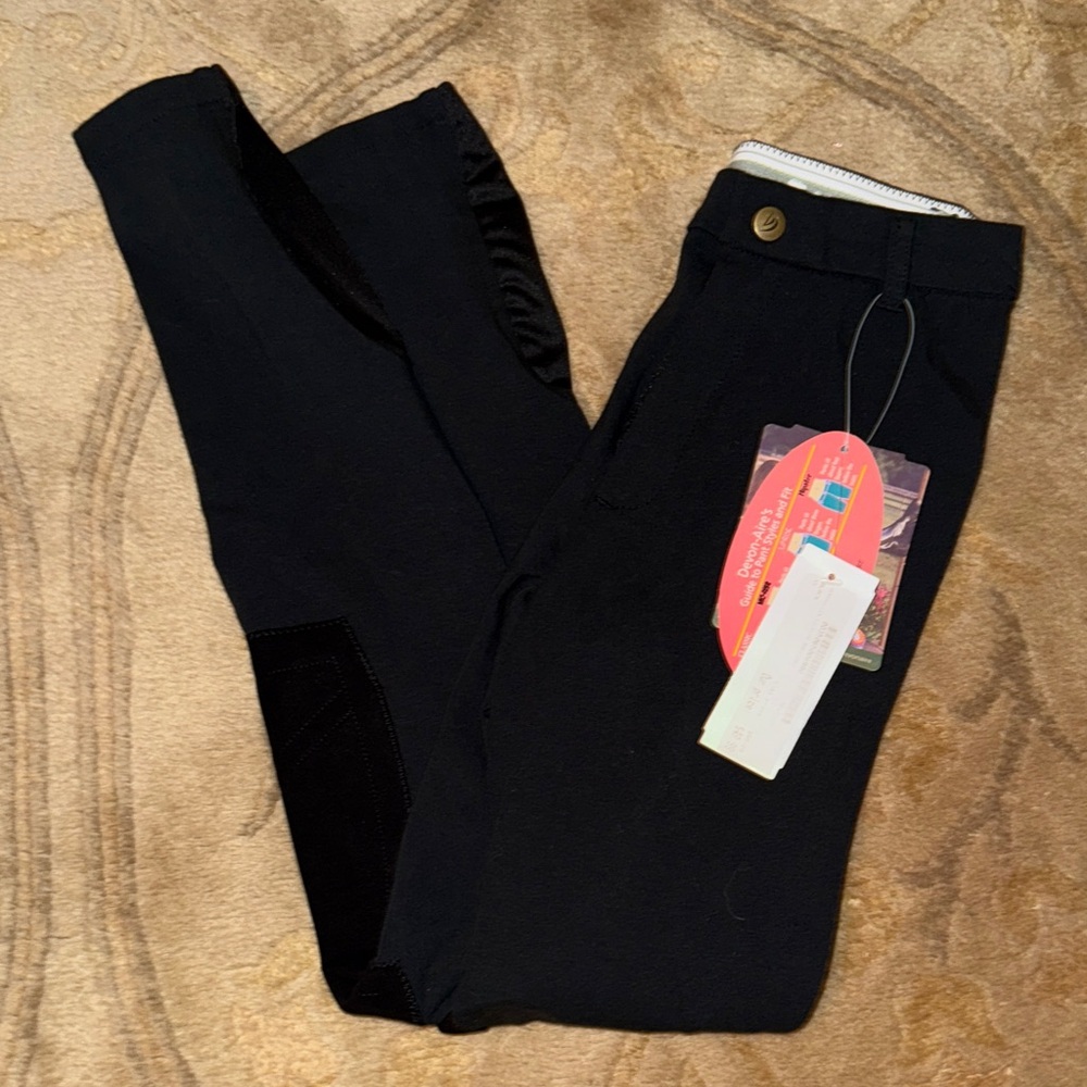 NWT - Elegant Black XS Equestrian Pants